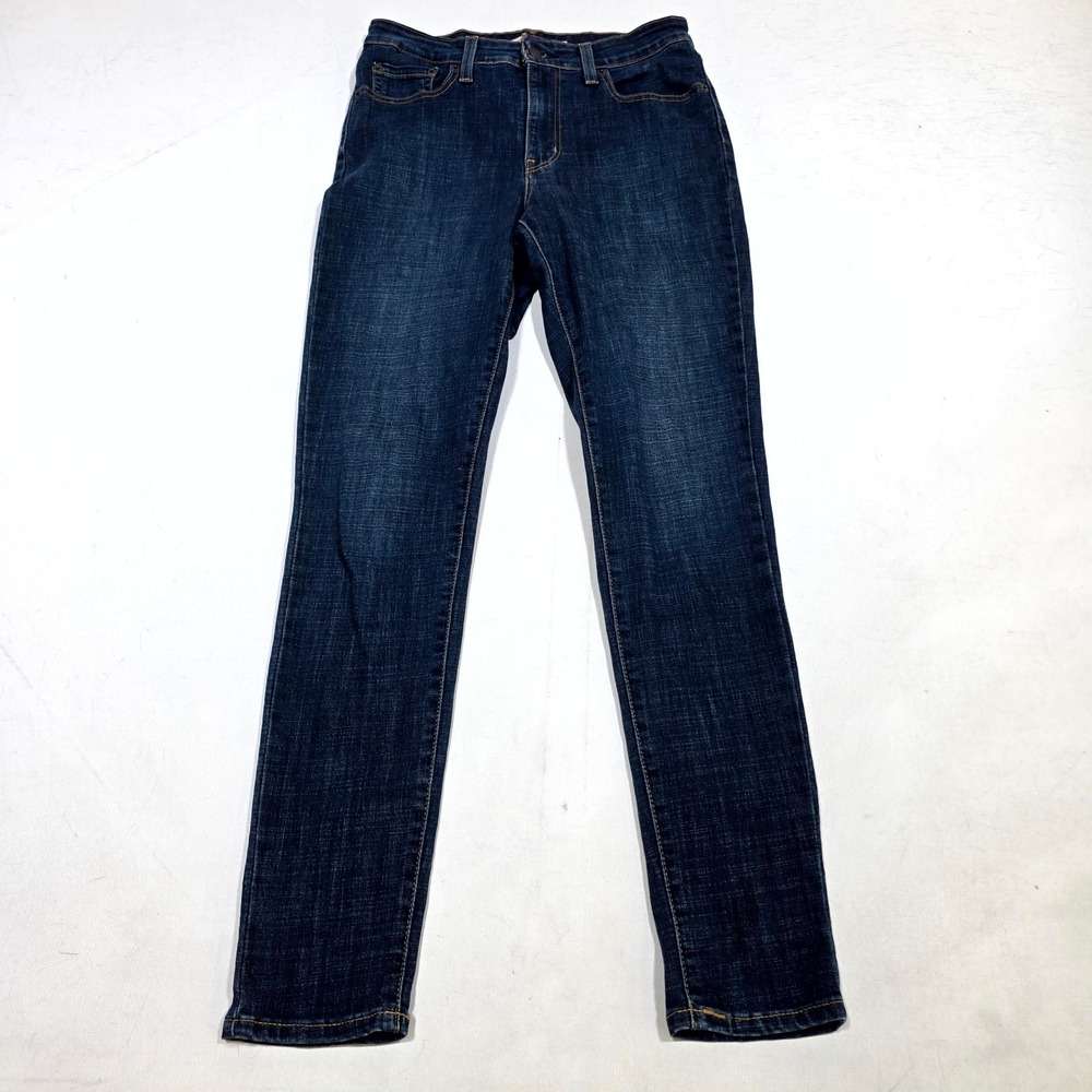 Levis 721 High Rise Skinny Jeans Womens 29 Dark Blue Denim Slim Fit Pants